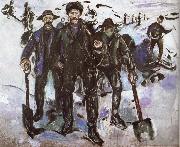 Edvard Munch Worker oil painting artist